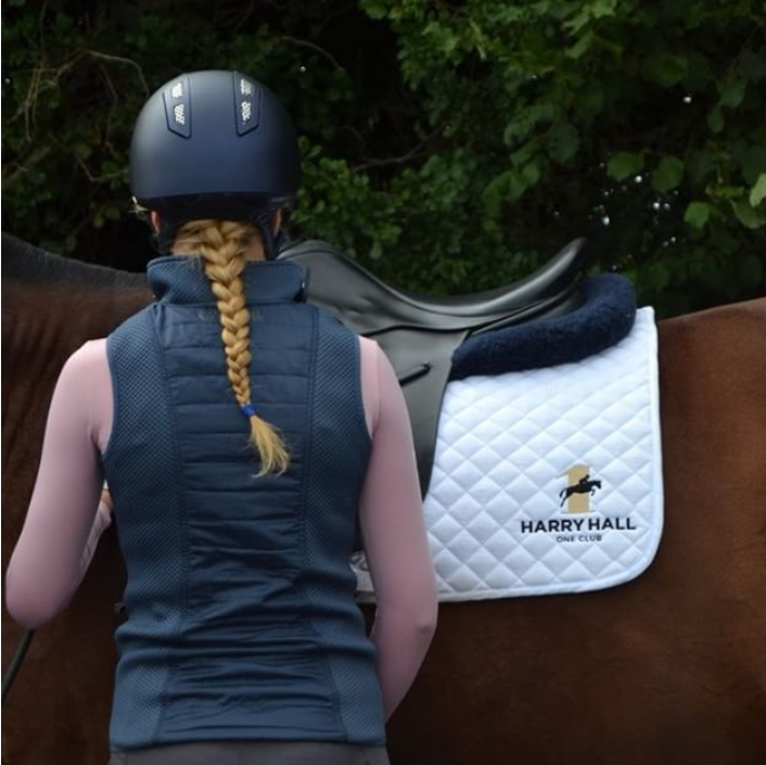 A perfect plait is the best partner to the Petra Gilet 😎#UKequestrian #gilet #riding #caldene #harryhallfamily