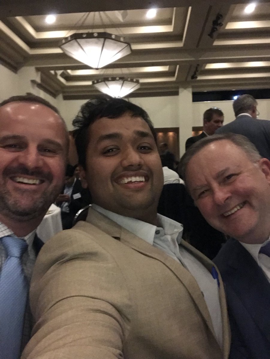 sid_vashist's tweet photo. Talking #BoundlessPossible with @AlboMP and @ABarrMLA. #TennantCreek represent at @AIBC_Ltd in @Canberra. @HCICanberra @CGIPerth @fanniebay @GerryMcCarthy1 https://t.co/VqWaWa9N8m
