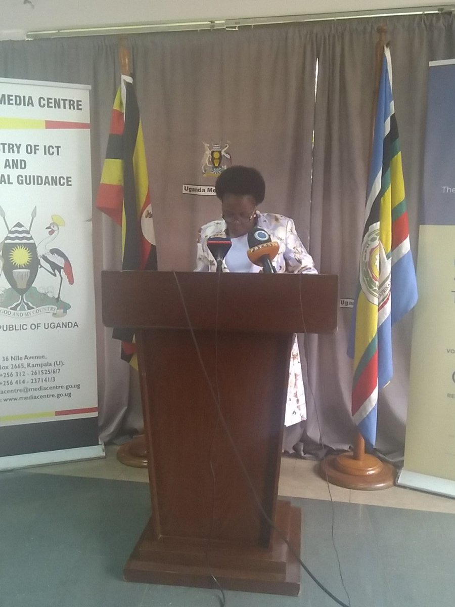 FatiahNassali's tweet photo. #NBSUpdates weather forecast presser @UgandaMediaCent https://t.co/FDk9vTmktP