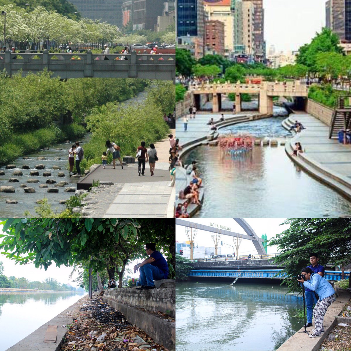 WARGA KOTA BEKASI tercinta, minggu depan sudah dimulai desain dan perencanaan revitalisasi Kali Malang. Semoga bisa sekeren Sungai Cheyonggyecheon di Seoul. Hatur Nuhun #JABARJUARA