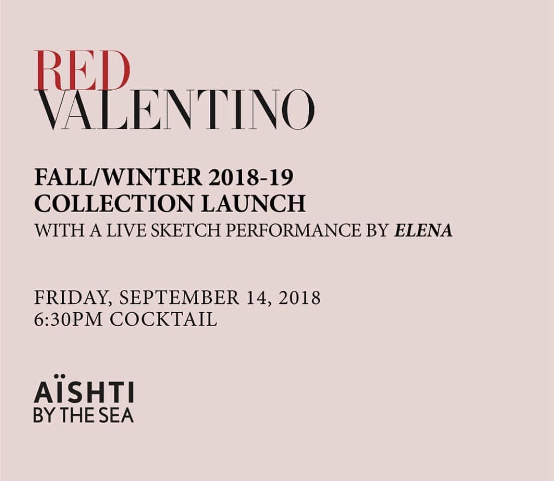 Join us this Friday to discover the amazing #RedValentino #FallWinter18 collection at its monobrand boutique in #AishtibytheSea, 3rd floor #Aishti