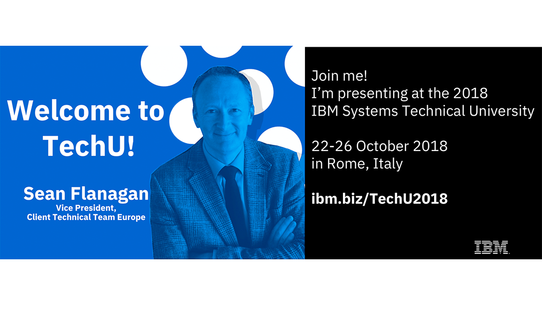 BlueExperts's tweet photo. Grow your skills! Welcome to #IBMTechU in Rome, 22-26 October 2018 for @IBMPowerSystems and @IBMStorage. Learn more: https://t.co/mGxg6Y0f0w https://t.co/mQ5Bf0LxcF
