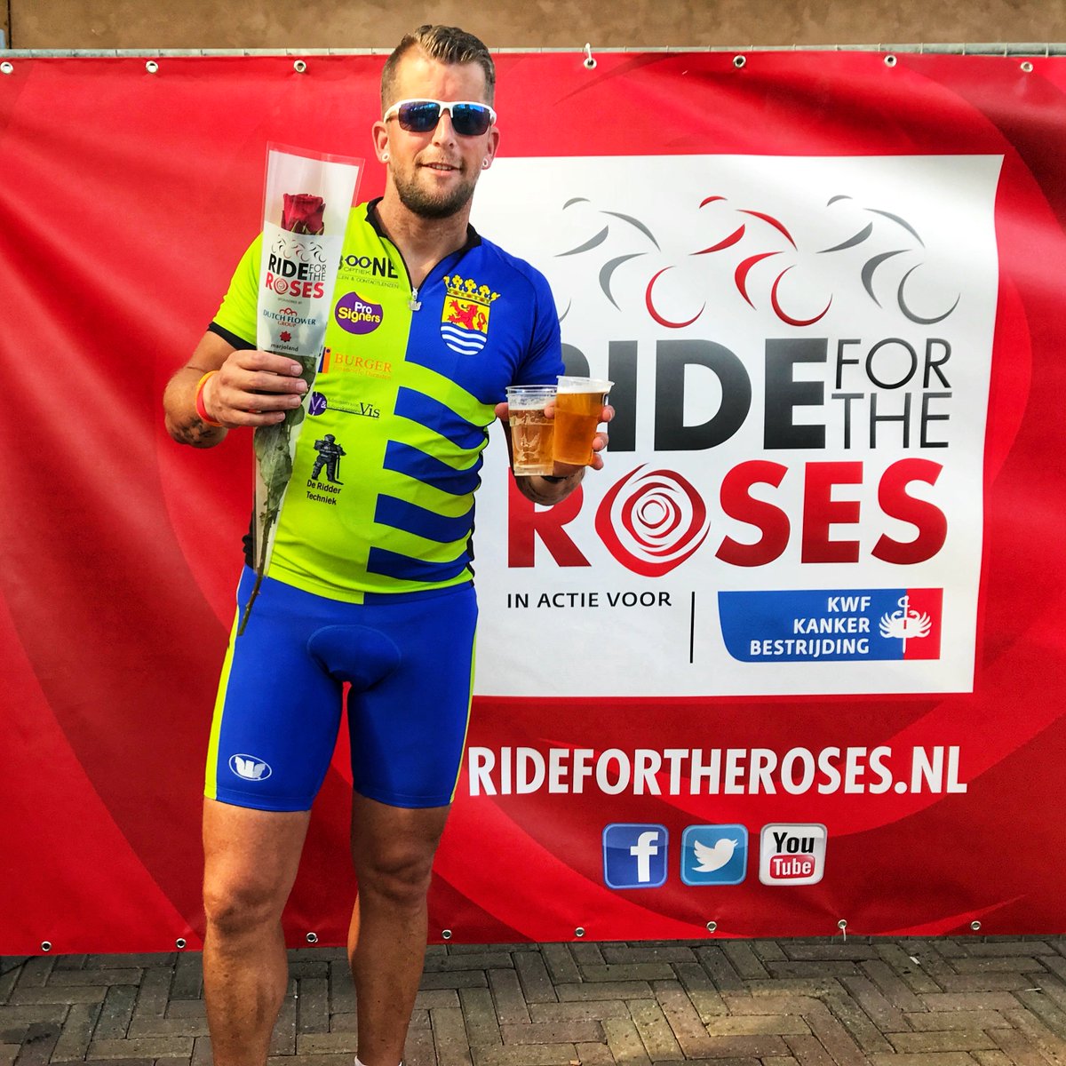 Zaterdag 190 KM richting hoofddorp en zondag de 100 KM gereden voor de #RFTR2018 #trots #goeddoel #kwfkankerbestrijding