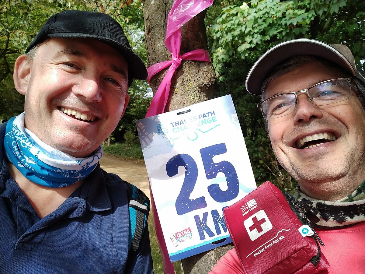 UKSepsisTrust's tweet photo. A huge congratulations and thank you to Simon and Colin who completed the 100km Thames Towpath Challenge in 24hrs 55mins and so far have raised £8,388.77! https://t.co/EMZTgyZzGt