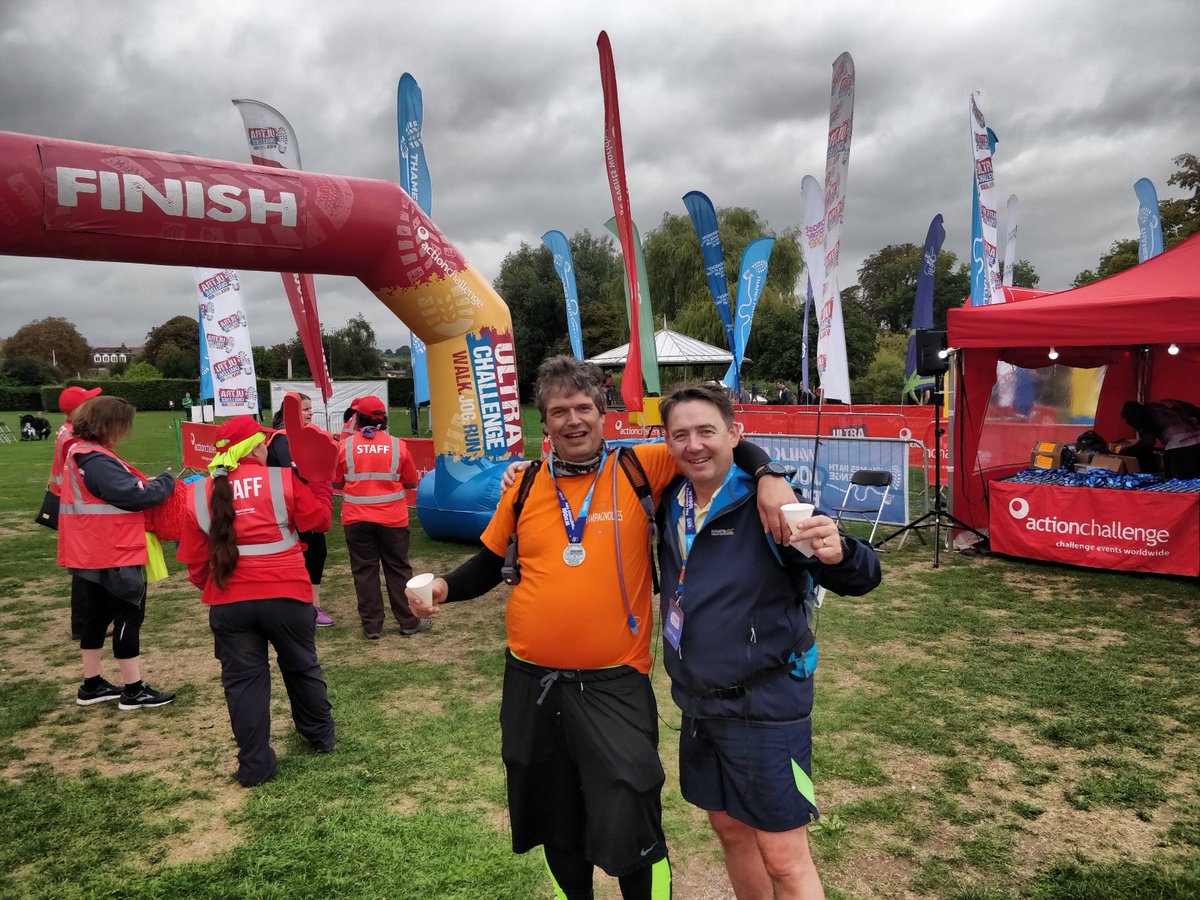 UKSepsisTrust's tweet photo. A huge congratulations and thank you to Simon and Colin who completed the 100km Thames Towpath Challenge in 24hrs 55mins and so far have raised £8,388.77! https://t.co/EMZTgyZzGt