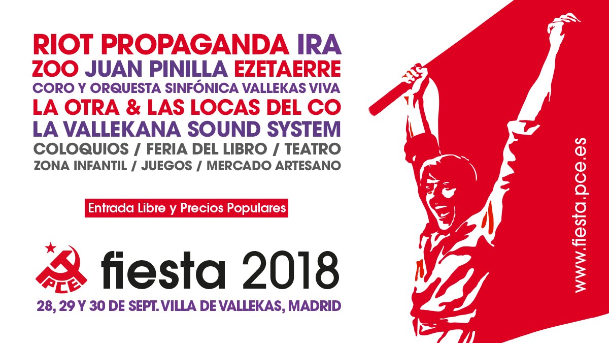 Ya falta poco para nuestro concierto en la fiesta del PCE. El viernes 28 de septiembre os esperamos  todos en Villa de Vallecas, donde cantaremos Bandas sonoras acompañados por la <a href="/OrquestaVilla/">Orquesta Villa de Vallecas</a>