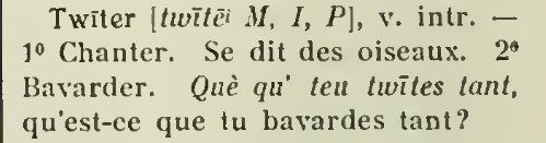 austrasien54's tweet photo. Trouvé cette définition de  #Twitter dans "le dictionnaire des #patois romans de la #Moselle" paru en 1924 : https://t.co/kMlSQclF5m