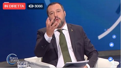 Vi ripropongo la mia intervista di ieri sera con Bruno Vespa, commentate e condividete!
🔴VIDEO 👉🏻 facebook.com/salviniofficia…