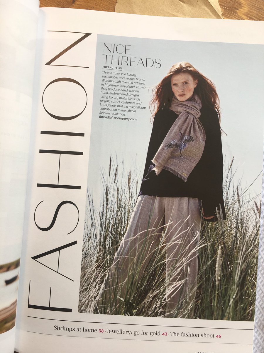 Our first feature in Absolutely Magazine 🎉🎉
#sustainablefashion #luxuryfashion #luxurybrand #embroidery #handwoven #fashion #scarves