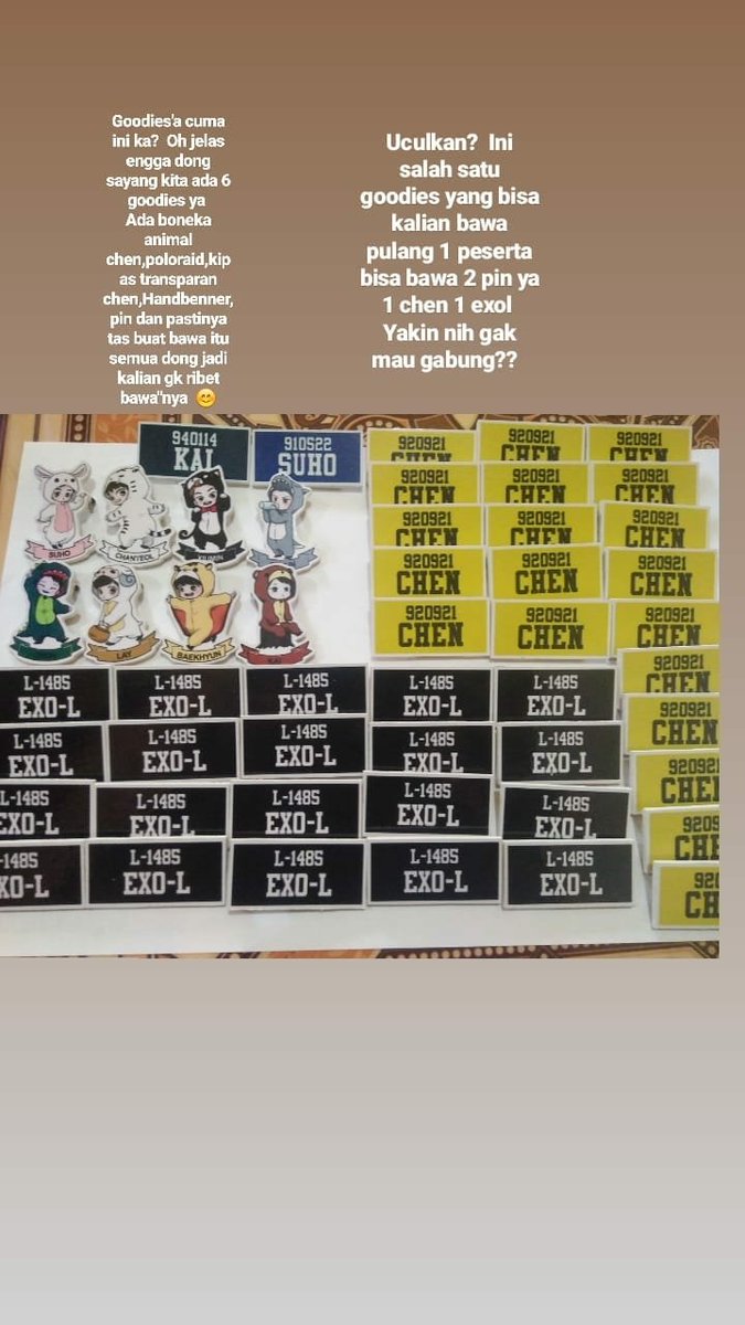 yeolseokwoo's tweet photo. HELP RT🙏
Hi EXO-L khususnya soondingies Indonesia
yuk ikut seru - seruan bareng di CHEN Birthday Party💕 kamu jg bisa bawa goodies lucu loh..
date: 23 sep
locat: Kpop Chicken Cirebon
more info DM me😊
#EXO #weareoneEXO #EXOPLANET #EXO_ComingSoon #happybirthdaychen #happychenday https://t.co/QP23GczONi