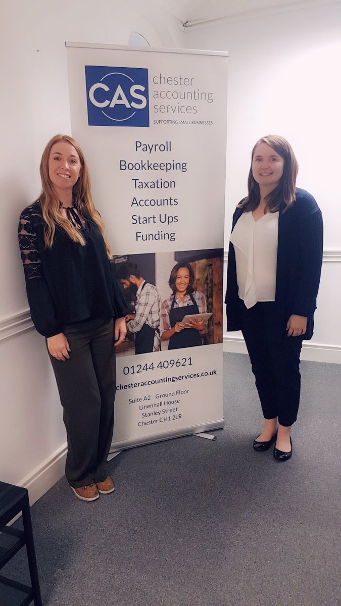 We welcome Jade and Sara to the team at CAS, expanding our team of #payroll administrators providing services to #chesterbusiness #chester #northwales #chestertweets #accounts #WomeninBusiness #accountants