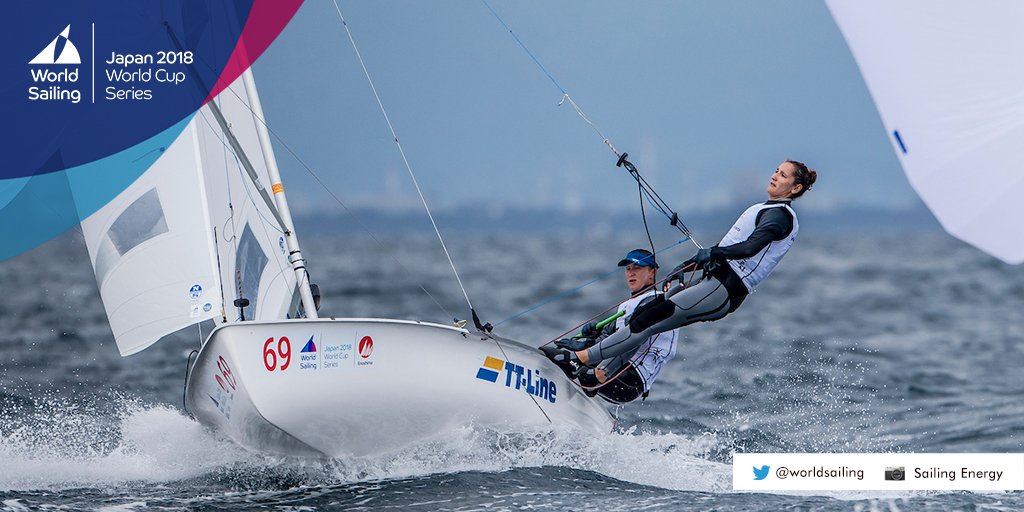 ✳️ 470 Women Results after Day 2️⃣ - 

1️⃣ <a href="/ATeam470/">Anneloes & Afrodite</a> 🇳🇱, 9 points
📸 2️⃣ Skrzypulec &amp; Ogar 🇵🇱, 12 points
3️⃣ Yoshida &amp; Yoshioka 🇯🇵, 14 points

➡️ bit.ly/WCSEnoshima-Re…

#wcsenoshima ⛵🌍🏆🇯🇵