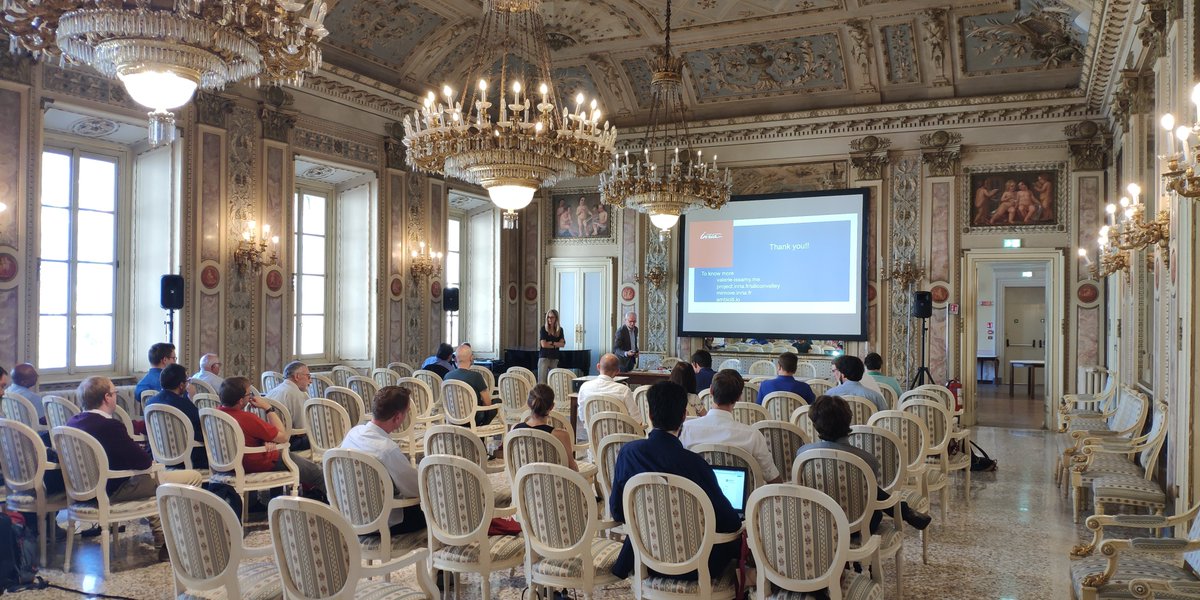 esocc2018's tweet photo. First Keynote, speaking Valerie Issarny for @esocc2018, is taking place at Teatro Sociale in #Como   #ESOCC2018 https://t.co/NBSnk89o4l