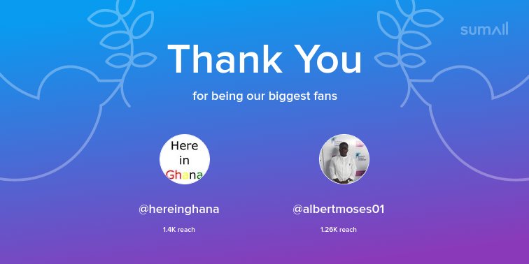 1stSelections's tweet photo. Our biggest fans this week: @hereinghana, @albertmoses01. Thank you! via https://t.co/y9yj6r9zT2 https://t.co/bB4zRAId8i