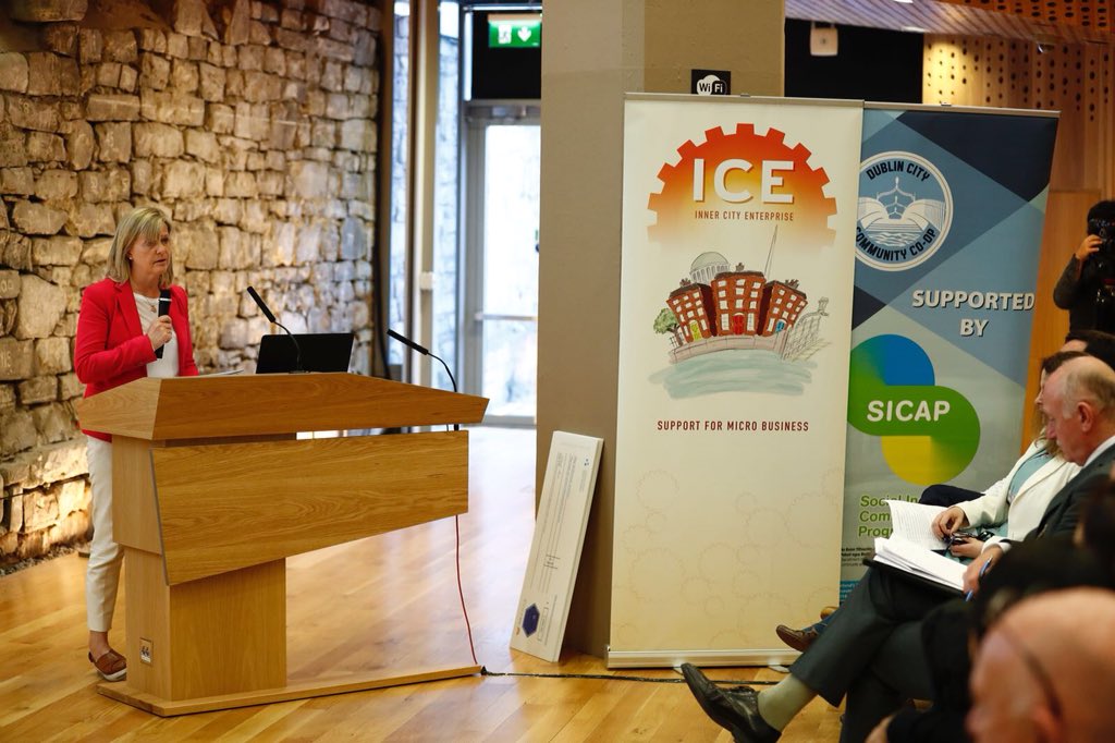 LEODublinCity's tweet image. Cllr @DeirdreHeney - Chair of the @DubCityCouncil Economic Development &amp;amp; Enterprise SPC speaking about how Social Enterprise is so important to #Dublin City and will be supported into the future by Dublin City Council. #SocEnt