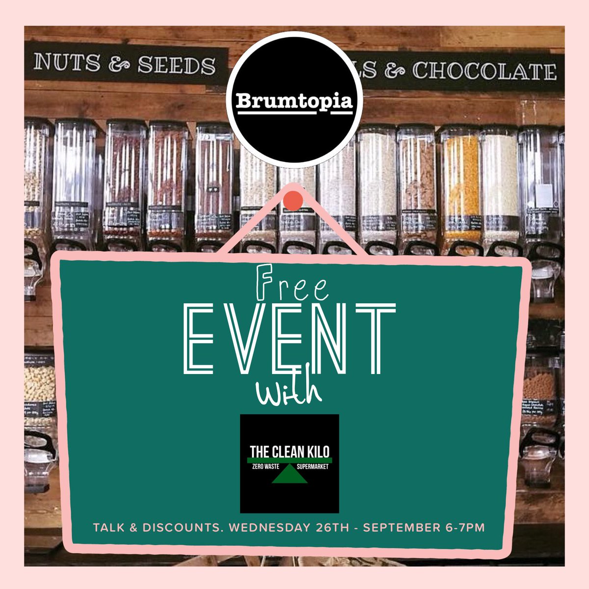 brumtopia's tweet photo. *FREE EVENT ANNOUNCEMENT*
#SupportLocal 
We’re really excited to be running a exclusive event with @TheCleanKilo. 

The owners will be talking to us and we will be getting an exclusive discount on the day with a free gift if you spend over £10.

Direct message to book. https://t.co/QHVoh2OZvG