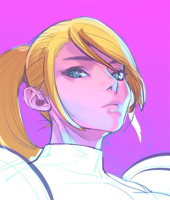 こんばんわー♪

仕事の息抜きにオッパイ描きたくてサムス・アランに挑戦したけど
そこにたどり着く前に時間が来てしましましたよ。
まだまだがんばっていきまっしょい～ 