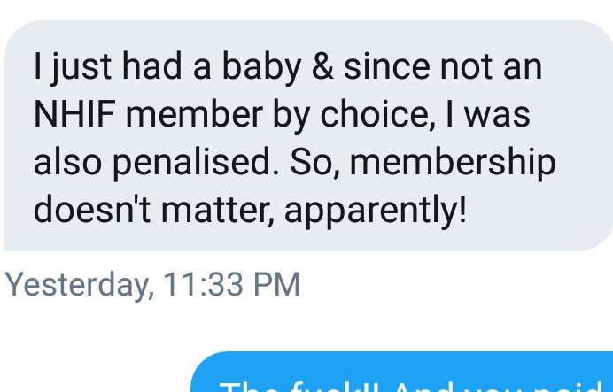 JudyKosgei's tweet photo. Kenyans are sharing shocking #NHIFPrivateInsurance experiences #DM Something needs to be done, fast to undo this. cc @nhifkenya @ira_kenya @MOH_Kenya #UHC #nhifkenya https://t.co/z2wEgYI3rd