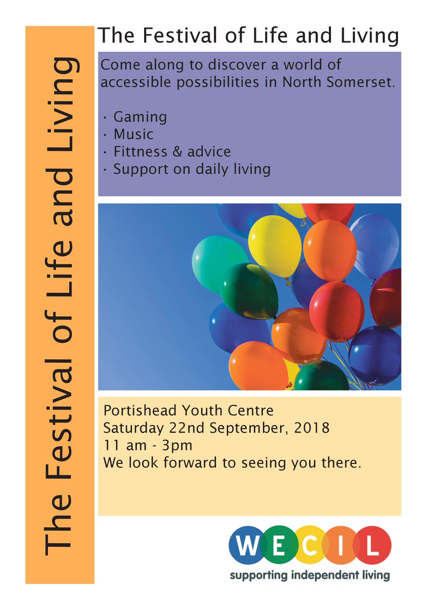 BetterHealth_NS's tweet photo. Festival for people with disabilities - Saturday 22nd September between 11 and 3pm. It's open to all ages, and their families, who are disabled giving them a chance to try new things to do, to help support them in daily living. https://t.co/Fwd0AT1nDS
