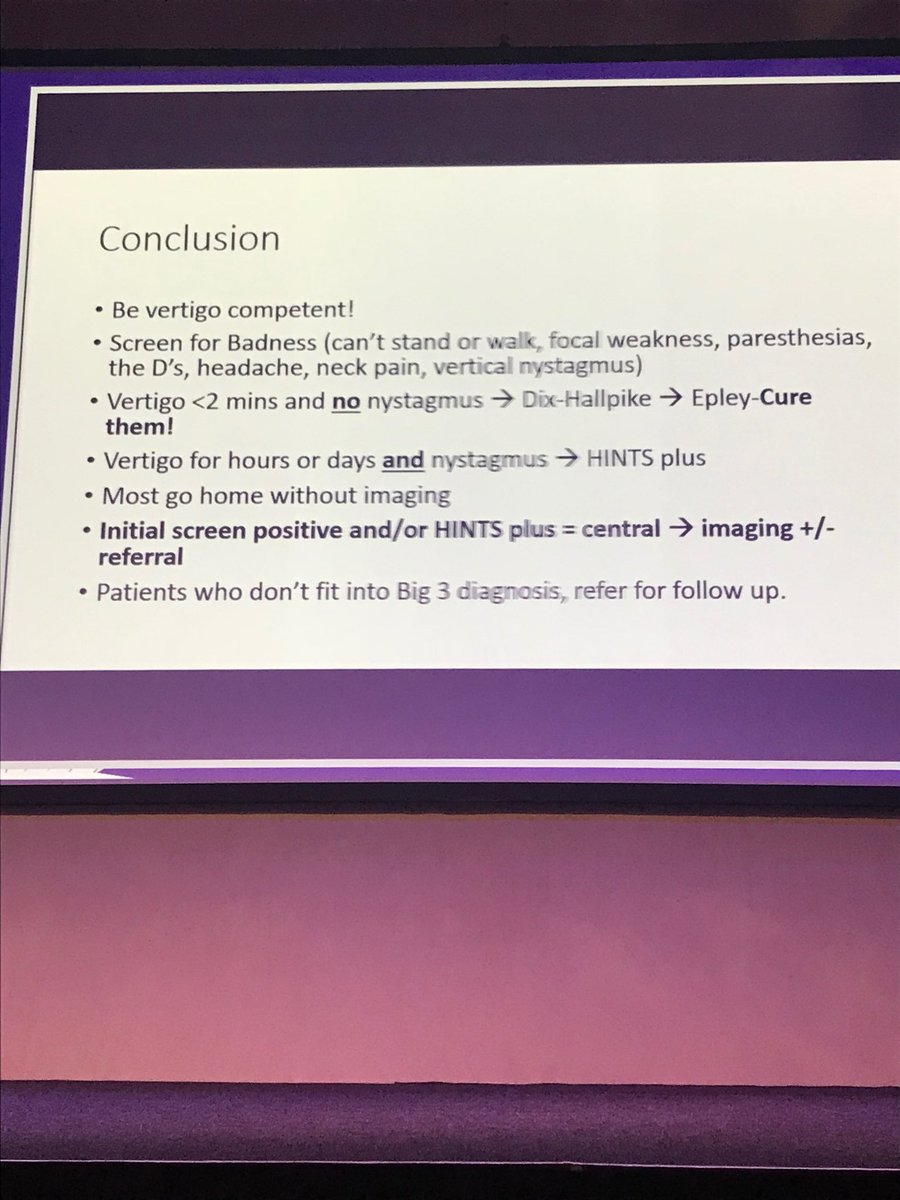 #EUSEM.  Be vertigo competent.