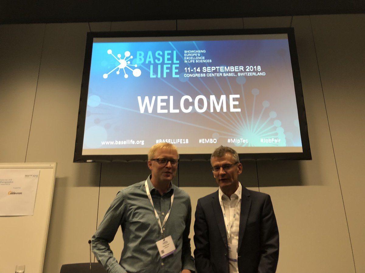BaselLifeSoMe's tweet photo. The #Biotherapeutics Forum
Meet the Chairs Thomas Huber, @Novartis &amp; Stefan Weigand, @Roche 
Now in Room Shanghai 2
#basellife18 https://t.co/9p5T9W4Qcl