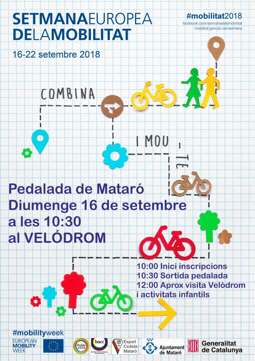 Vine Diumenge a la pedalada amb sortida i arribada al nostre Velòdrom.