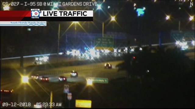 #TRAFFICALERT Police activity on I-95 SB at Miami Gardens Drive. Right shoulder is blocked. https://t.co/ZcWnbiNMRo