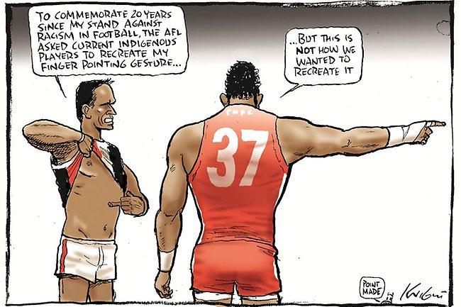 Peter Broelman En Twitter Some More Racially Charged Cartoons By That Horrible Mark Knight Oh Wait Sadly These Cartoons Supporting Adam Goodes And Celebrating Sudanese Footballers Don T Rate A Mention Auspol Markknight