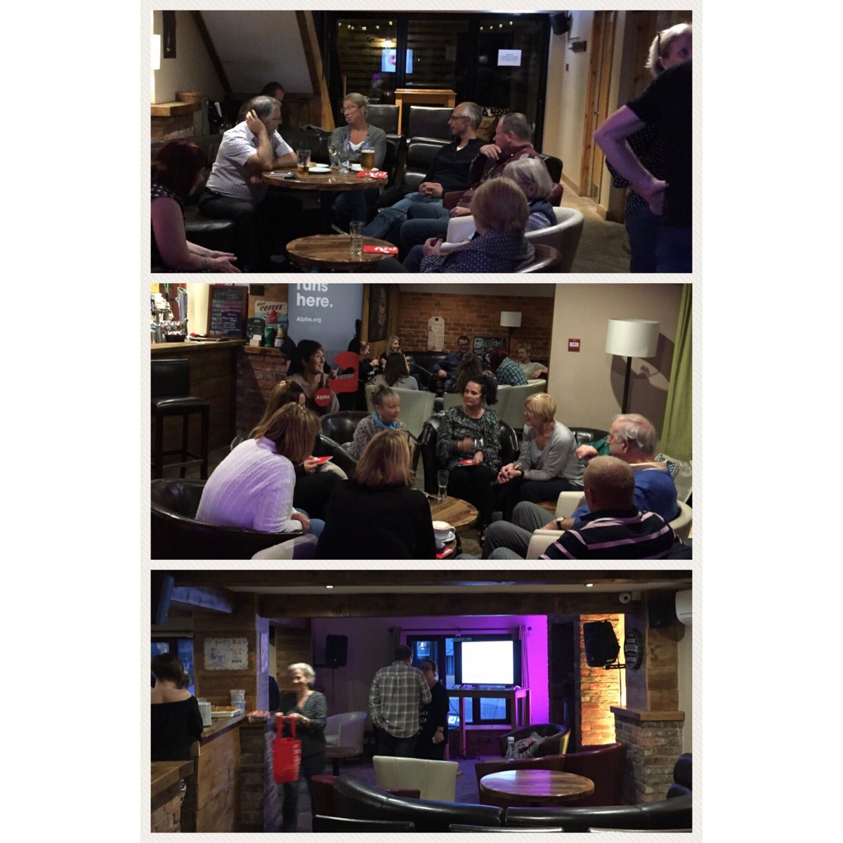 Our latest <a href="/alphacourseuk/">Alpha UK</a> started last night and it’s been great to make new friends! It’s not too late to join us <a href="/AcousticPoynton/">The Acoustic Lounge</a> next Tuesday from 745pm #alpha #faith #cheshire #poynton