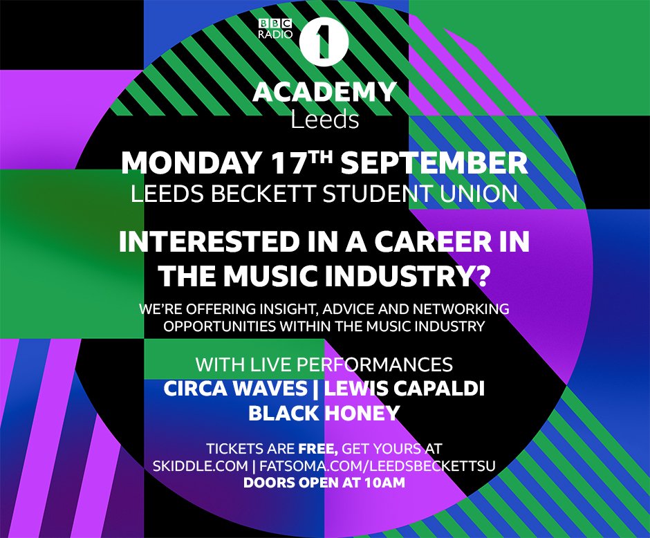 We’re very excited to be in Leeds next Monday taking part in the BBC Radio 1 Academy #radio1academy Tickets are free and for more information see > prs.info/r85J30lJeGc