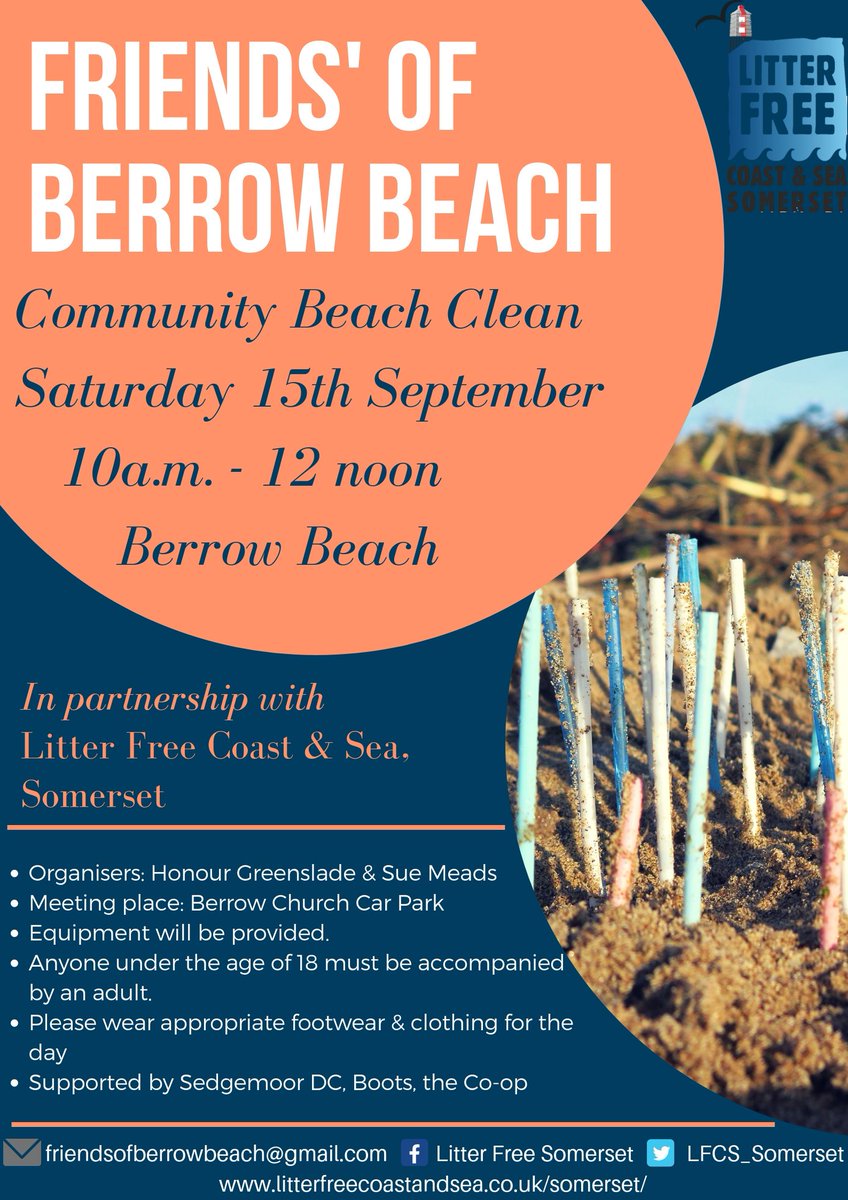 Come join us tomorrow morning for the Berrow Beach Clean. Looks like it's going to be a dry day!
#SpruceUpTheSevern #litterfree #DiscoverTheSevern 
@burnham_on_sea @BOSHTownCouncil @SevernEstuary @SedgemoorDC @wessexwater @CoastalChurches @VisitSomerset @KingAlfs