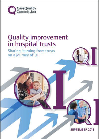 Today we publish a report that explores how a number of high performing hospital trusts have used a systematic approach to quality improvement (QI) to ensure better patient outcomes and performance. #qualityimprovement cqc.org.uk/publications/e…