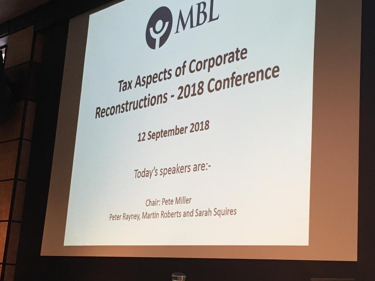 brianjukes's tweet photo. Enjoying a day out in #London making sure my #restructuring #tax knowledge is bang up to date. First speaker was the head of the @HMRC department that deals with clearance requests! Very interesting to hear his perspective. https://t.co/1vYLnJNTFz