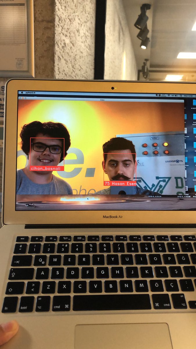 SAC_Makers's tweet photo. Artık sabahları okula girerken kart basmamız gerekmeyebilir. AILab çalışmalarımız 💪🏻 🤖👾 #imageprocessing #deeplearning @SAC_Makers #sacmakers https://t.co/LnyLTpfCL1