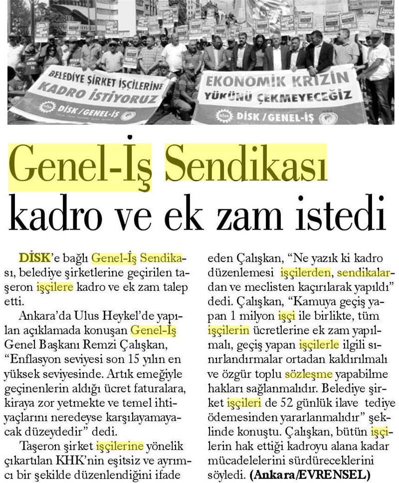 DiSK_Genel_is's tweet photo. Genel Yönetim Kurulumuzun Ankara’da yaptığı basın açıklamasının basına yansımaları https://t.co/0QJFNPYWmS