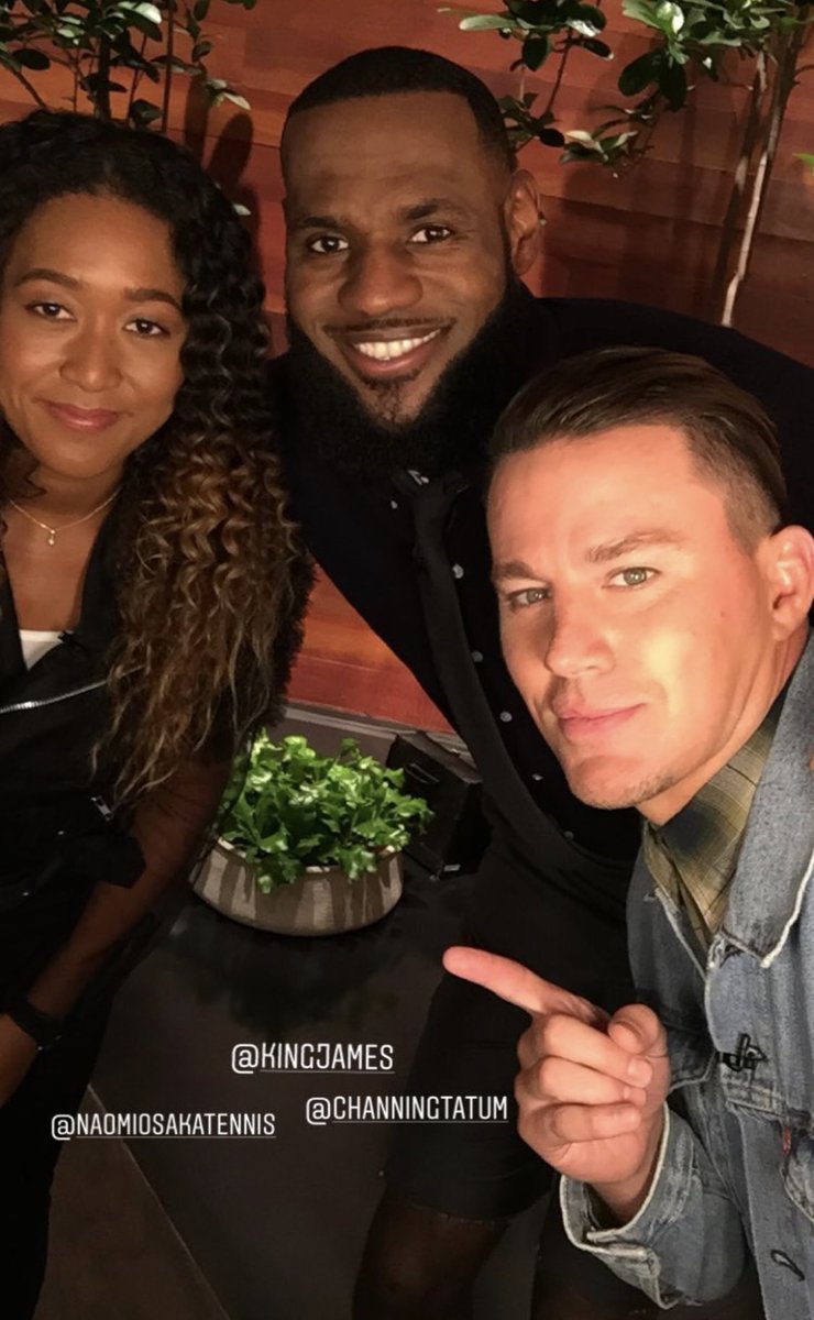IMGTennis's tweet photo. Casual @TheEllenShow selfie with @KingJames and @channingtatum 😌 https://t.co/bx8Qr2rLA6