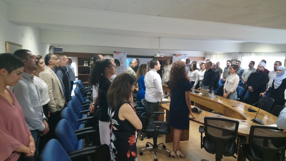 danmissiondk's tweet photo. The closing ceremony of the #LIUprogram just started at Saint Joseph University in Beirut with the presence of many high Religious Leaders and the Danish Ambassador to Lebanon #Dialogue @fdcdleb @RIIFSJORDAN @ceoss_org @DAPPdk https://t.co/UFgcQphehp