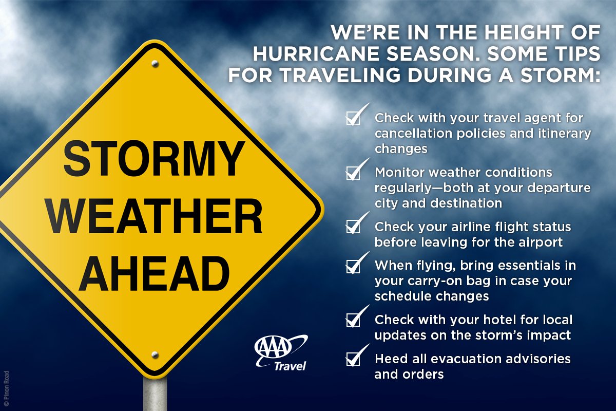 #HurricaneFlorence is making its way toward the east coast. Here are tips if you're traveling this week. If you're in the path of the storm, take shelter and be safe.
