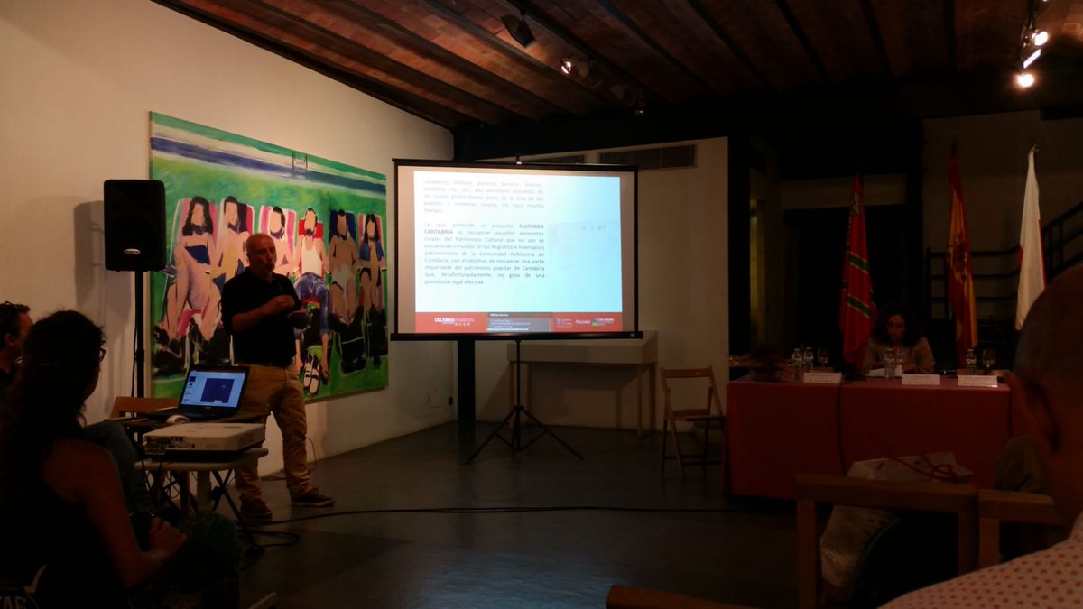 Falgote's tweet photo. La Asociacion #Falgote está presente en las Jornadas sobre Patrimonio Europeo en la Torre de Don Borja de Santillana @AytoColindres #EuropeForCulture #AñoEuropeodelPatrimonioCultural https://t.co/bNGQW5il6r