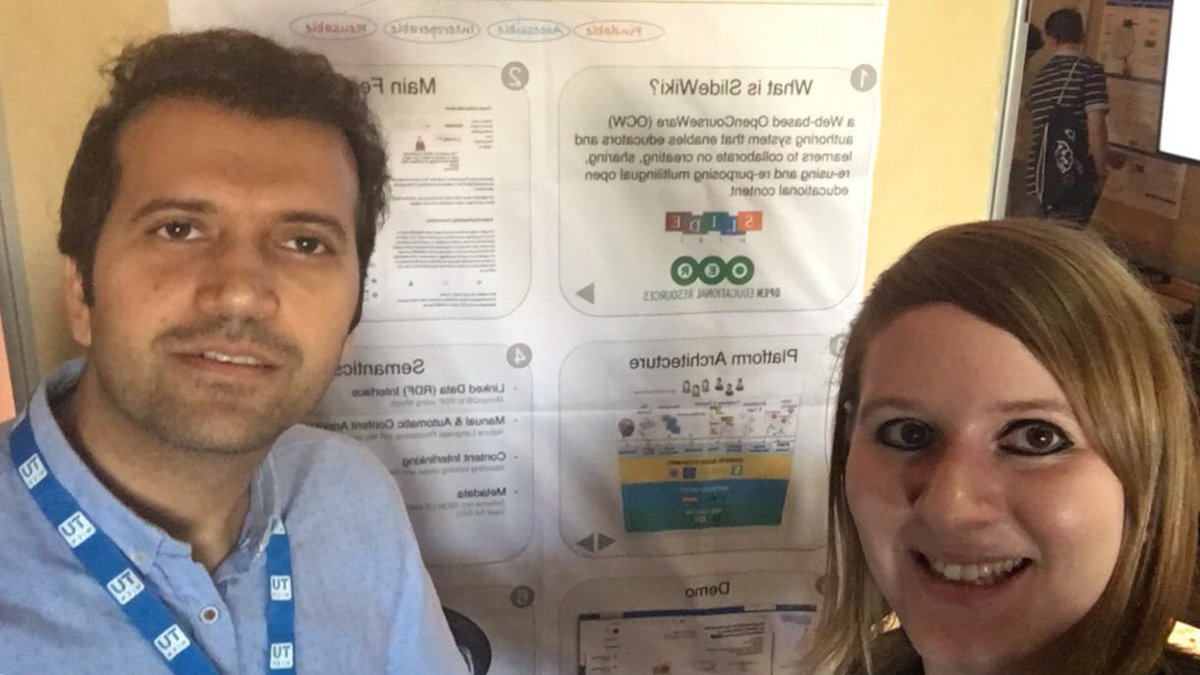 SamiKanza's tweet photo. Great to meet up with another @SlideWiki person! #semanticsconf #networking #slidesharing #accessibleplatforms #collaboration #reusablecontent https://t.co/MbwRenNvNa