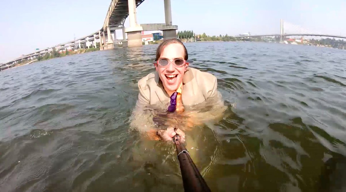 YES! IT HAPPENED! I got my very own talks show in the RIVER!
watch Late River with River Guy (Conner O'Malley) THE ONLY TALK SHOW IN THE RIVER!
youtube.com/watch?v=Za-Zi7…