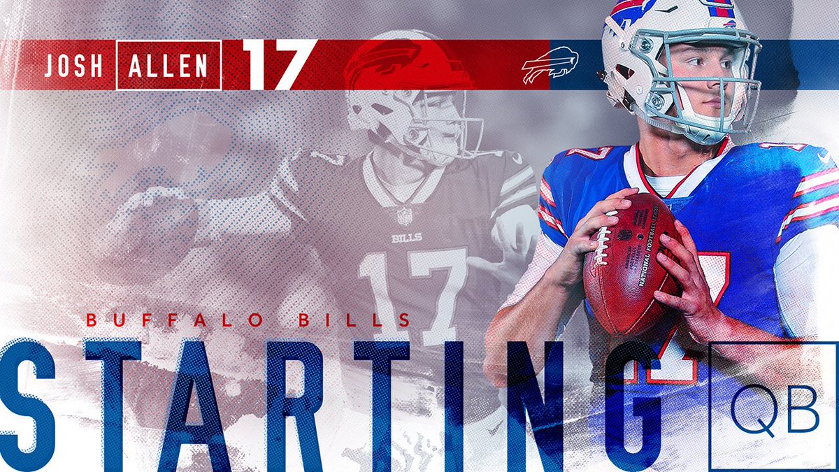 Josh Allen has been named our starting quarterback. #GoBills