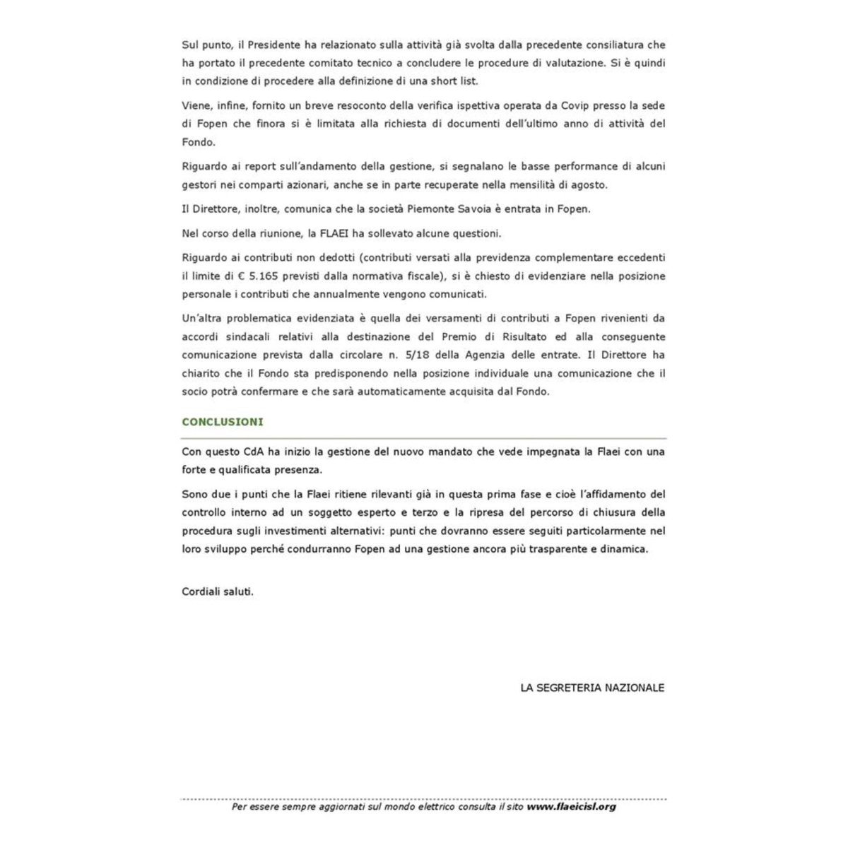 FlaeiCampania's tweet image. #FOPEN - Consiglio di Amministrazione dell&apos;11 settembre 2018