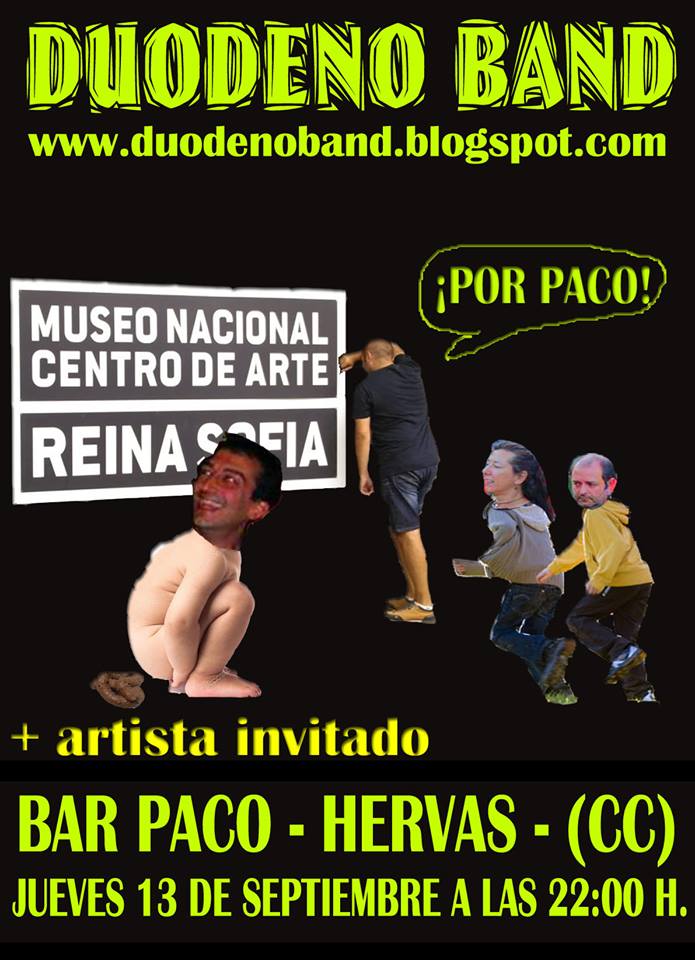 III ÚNICO CONCIERTO DE LA GIRA 2018 DE LA <a href="/DUODENOBAND/">EL MUERTO ES BRUCE WILLIS</a> . JUEVES 13 DE SEPTIEMBRE A LAS 22 H EN BAR PACO HERVÁS.