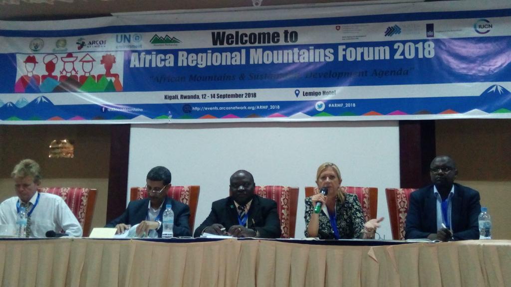 @rosalauraromeo is introducing #humanrights as an important entry point for #SustainableDevelopment and #SustainableFinancing in #mountain areas #ARMF_2018 in #Kigali @Water4GrowthRW @EnvironmentRw @MPChair @jumuiya @IUCN @FAOAfrica @FAOEastAfrica