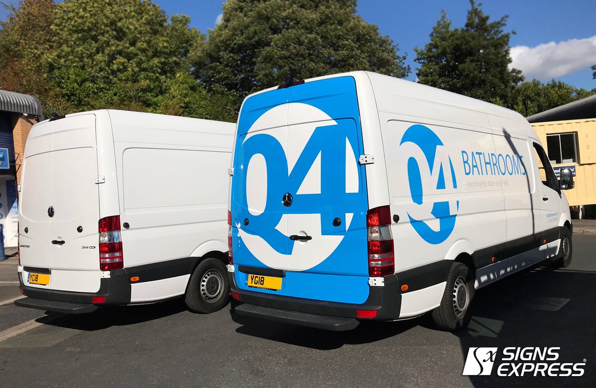 Mercedes Sprinter number 10 from <a href="/Q4/">Q4PR</a> Bathrooms and the next one in for back #wrap and livery...our job for tomorrow.