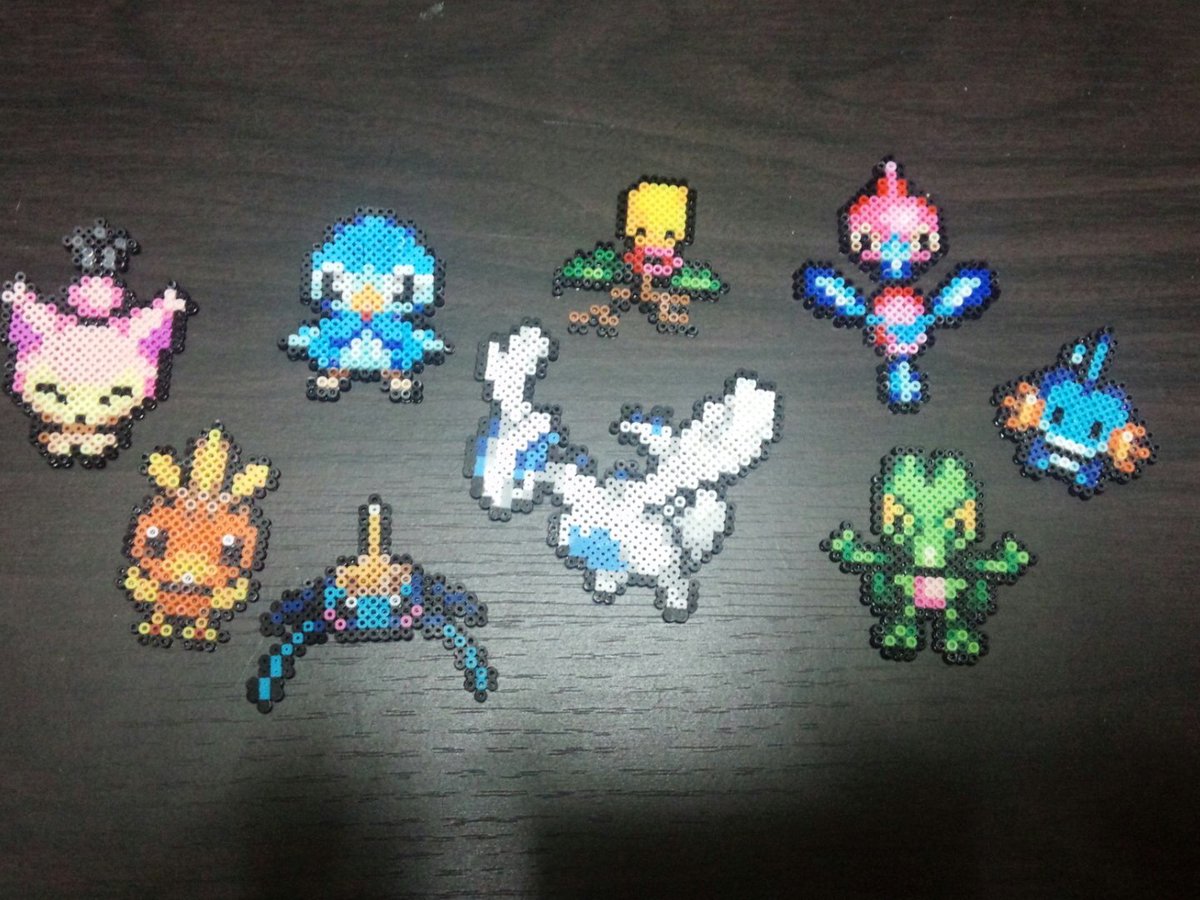 Uzivatel ポケモンアイロンビーズ けい Na Twitteru ルギアを作ってからポケモン作りたくなってポケモン不思議のダンジョンのエネコ アチャモ ポッチャマ アメタマ マダツボミ ポリゴンz キモリ ミズゴロウ作ってみました アイロンビーズ ポケモン