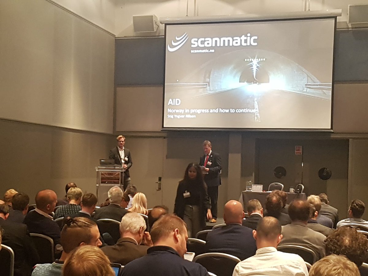 ArenaIntInfra's tweet image. #Scanmatic sharing their expertise on effectively planning to ensure success when incorporating new technologies within existing infrastructure at #FPST18 #Fire #Protection #SystemIntegration #Safety #Tunnels #Norway #Oslo