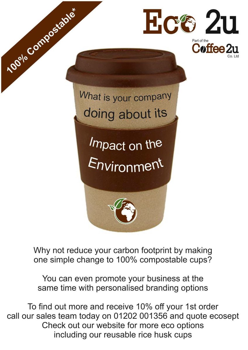 #eco #compostable #coffee #ricehusk #baristadaily #loveyourplanet