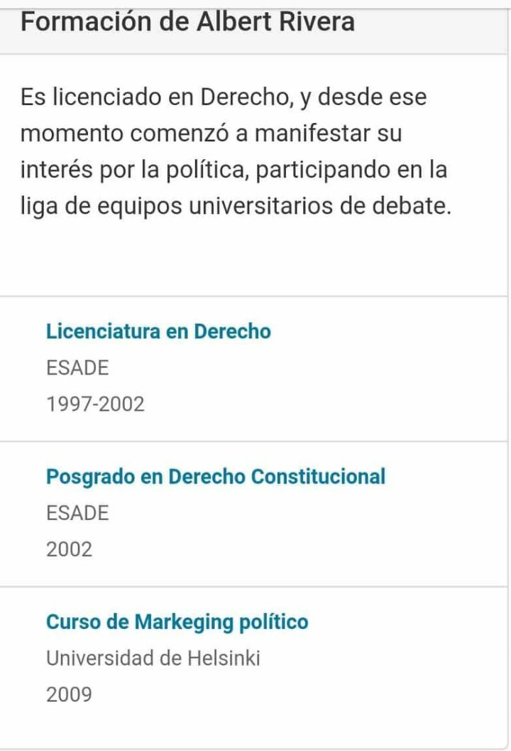 smarttcom's tweet photo. #EnseñaTuTesis
Oye @Albert_rivera, ¿Cómo se consigue aprobar una carrera en 2012 y en el mismo año un postgrado?
#CazadorCazado #Master #MasterRivera https://t.co/yoJvWldE4J